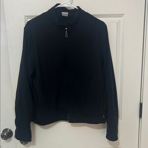 Nike windbreaker jacket men’s size medium black mesh lining zipped pockets run